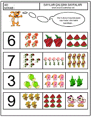 okul öncesi çocuklar için sayı çalışmaları